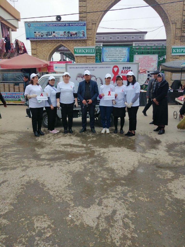 Яккабоғ туманида Биз ОИТСга қаршимиз шиори остида тадбир ўтказилди